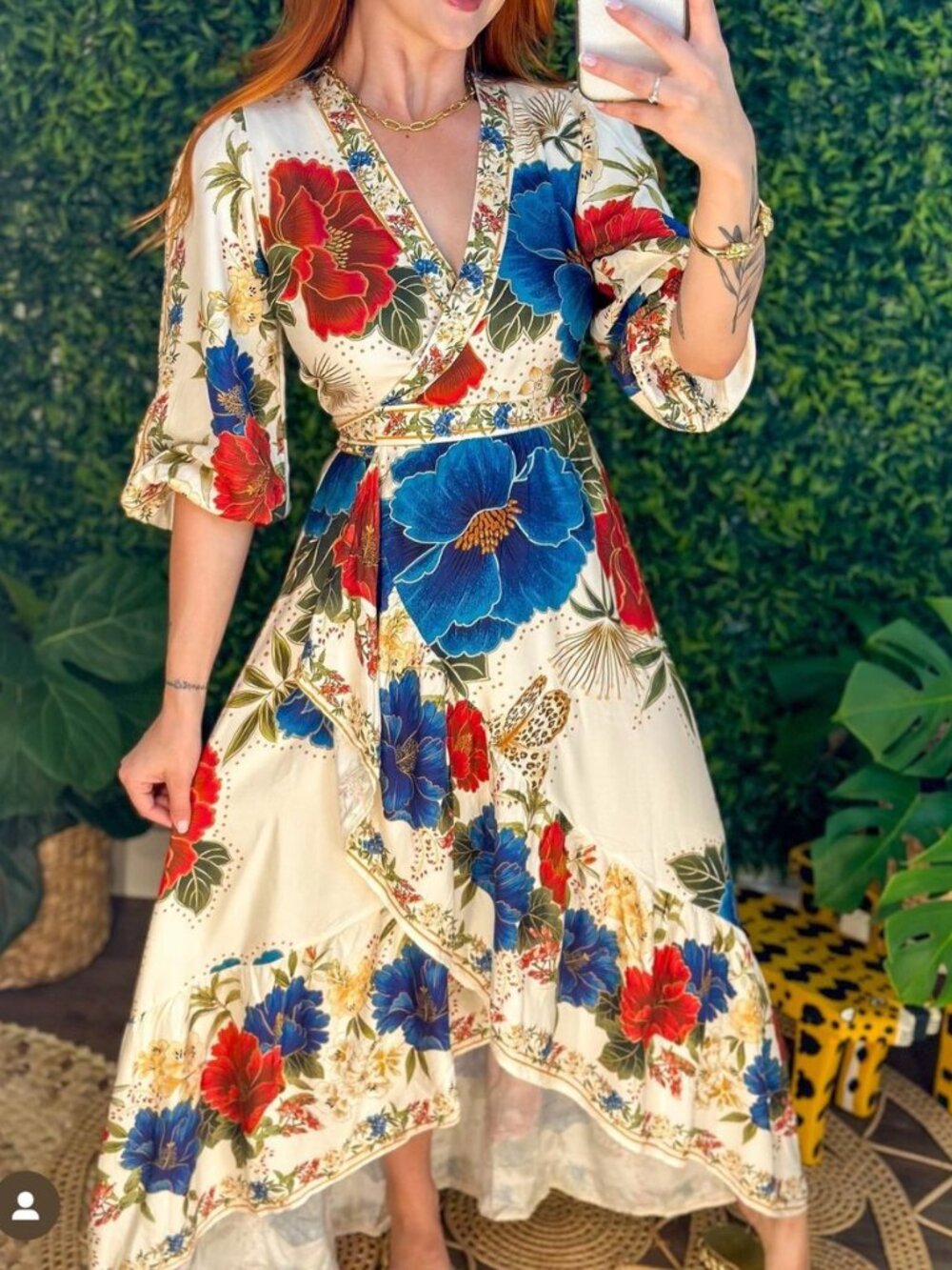 FARM Rio Sofia Floral Maxi Dress sz S NWT